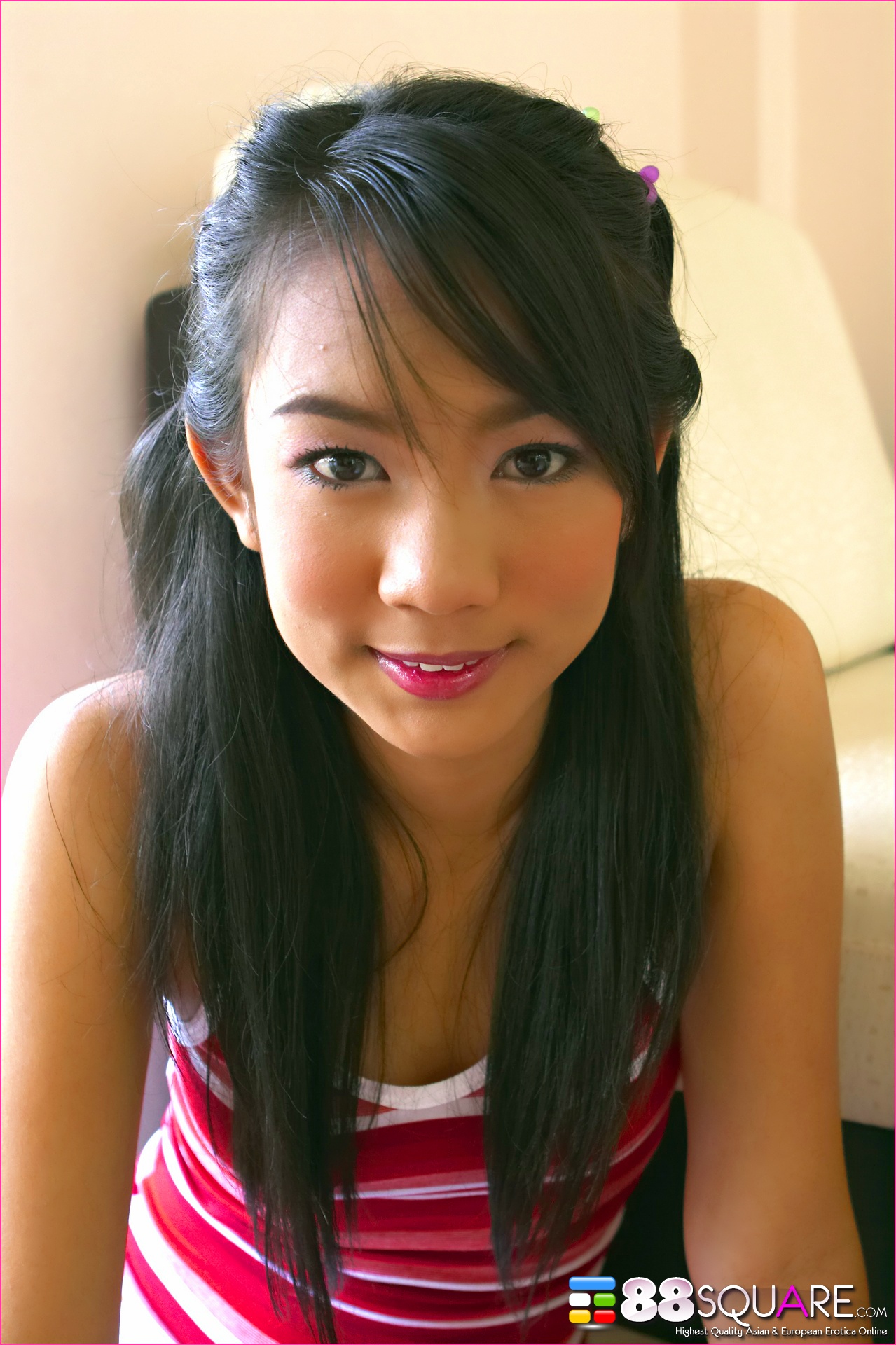 Beautiful Thai girl exposed pussy masturbation nude photo