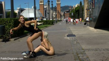 Public disgrace offers slave girls humiliated in public