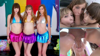 Crazy blowjob swallow cum