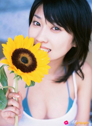 Japanese beautiful model Gravure hair nude