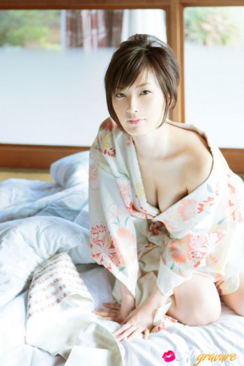 Japanese beautiful model Gravure hair nude