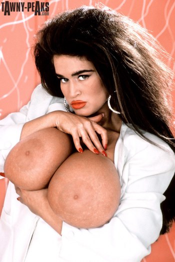 Large breast model porn image