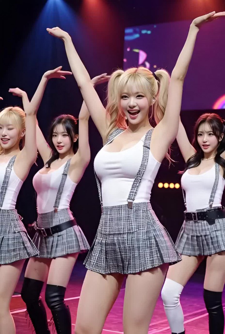 Korean K-pop Girl Group Sexy Dance